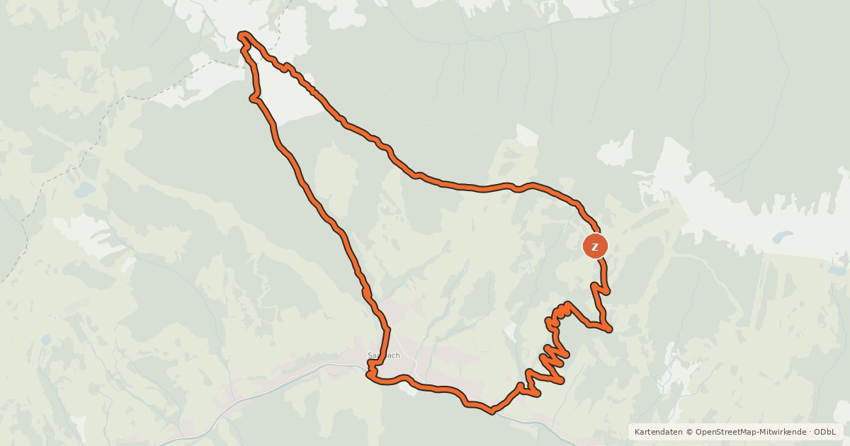 Kartenübersicht der Radroute SH 31 Panorama Alm-Runde