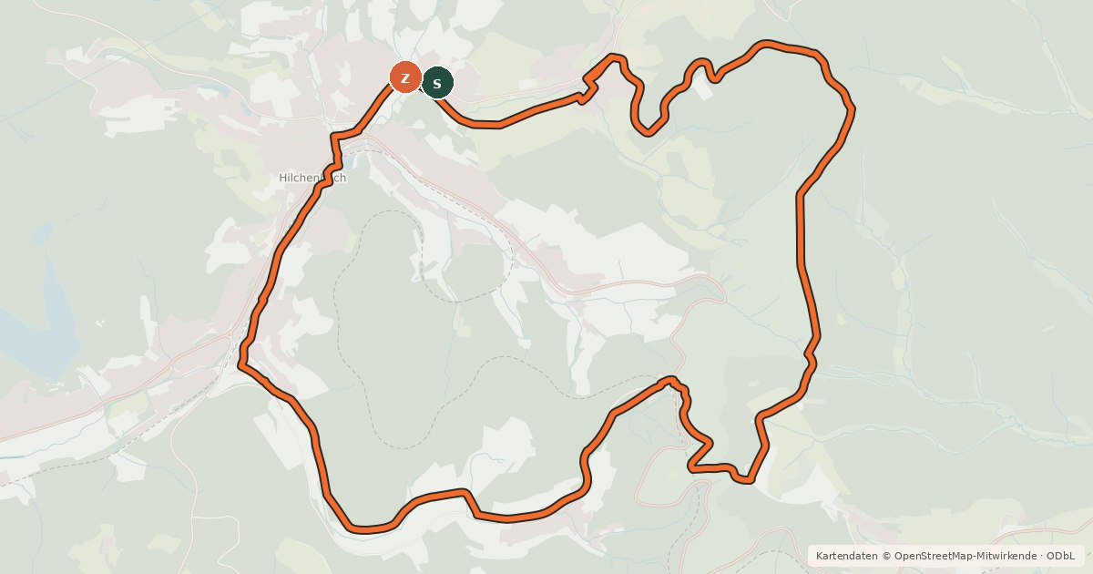 Kartenübersicht der Radroute SI 28