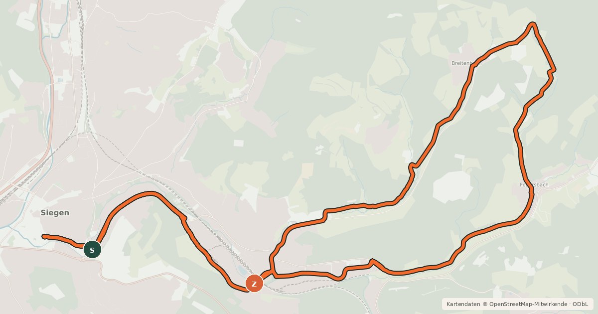 Kartenübersicht der Radroute SI 3