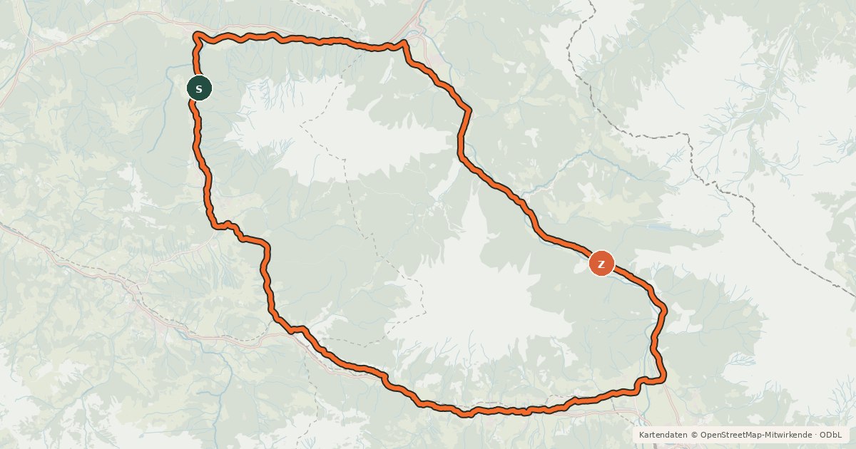 Kartenübersicht der Radroute Skulpturenradweg Steinbergrunde
