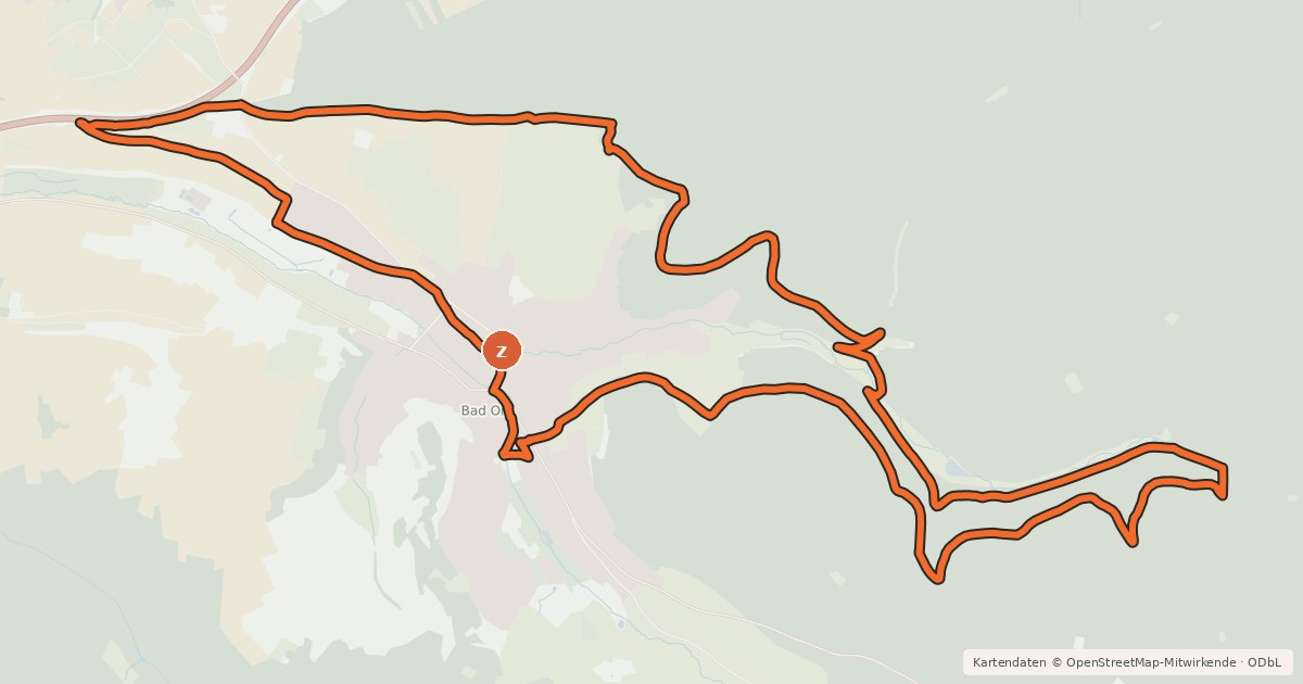 Kartenübersicht der Radroute Spessart Biken (19) - Orber Genusstour