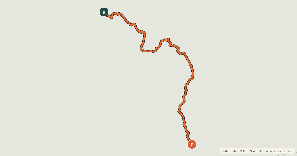 Kartenübersicht der Radroute Tararua Traverse