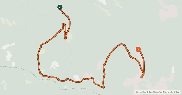 Kartenübersicht der Radroute 2
