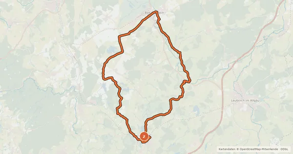 Kartenübersicht der Radroute 2 - Schwarzes Gold RadReiseRegion