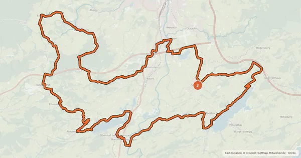 Kartenübersicht der Radroute 23 -Seelina-Radrundweg