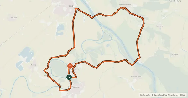 Kartenübersicht der Radroute 3-Fähren-Tour
