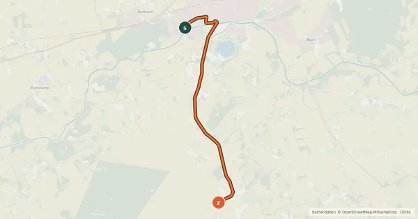 Kartenübersicht der Radroute 3-Länder-Tour
