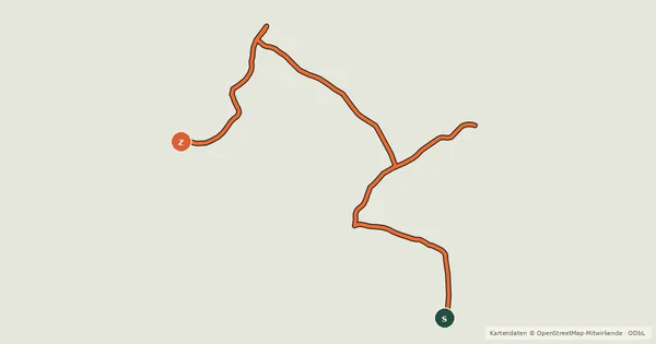 Kartenübersicht der Radroute 306 Kvíčovice - Všekary (MTB)