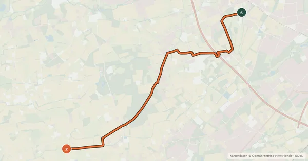 Kartenübersicht der Radroute 35-43