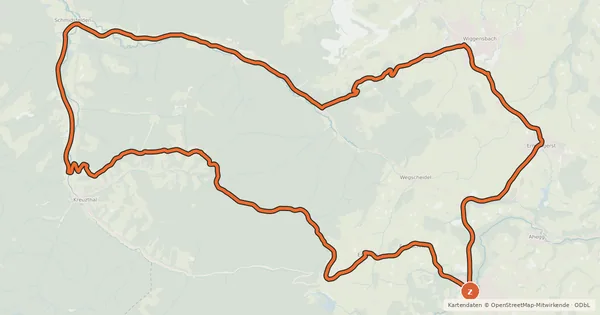 Kartenübersicht der Radroute 4 - Kürnacher Wald-Runde