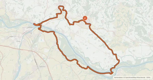 Kartenübersicht der Radroute 5 Flüsse Radweg