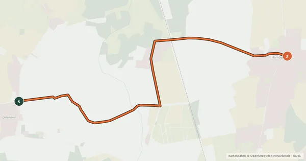 Kartenübersicht der Radroute 64-81