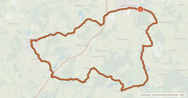 Kartenübersicht der Radroute 7 - Himmelwiesen RadReiseRegion