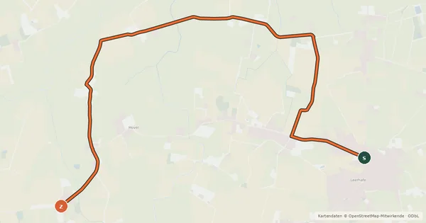 Kartenübersicht der Radroute 77-89