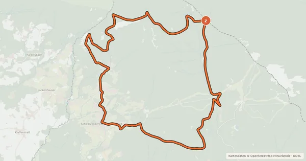 Kartenübersicht der Radroute 806 Hochwald Mountainbike Runde