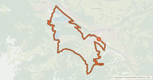 Kartenübersicht der Radroute Action Tour