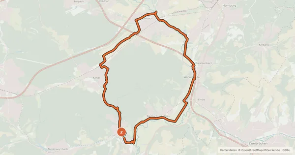 Kartenübersicht der Radroute Adebar-Tour