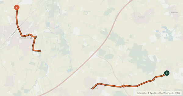 Kartenübersicht der Radroute ADFC Ebersberg Tour 03