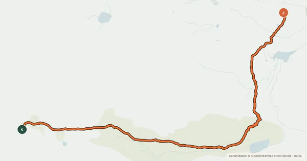 Kartenübersicht der Radroute Älplisee Trail