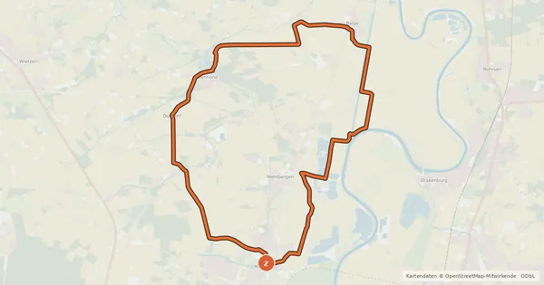Kartenübersicht der Radroute Ahorn Tour