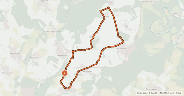 Kartenübersicht der Radroute [AK8] Die kleine Tour