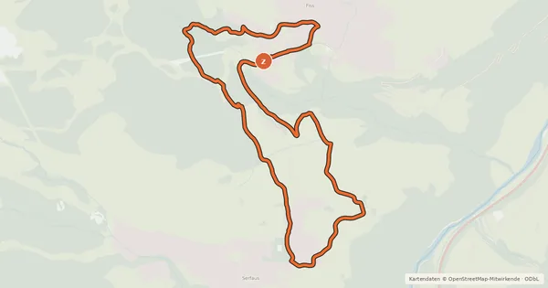 Kartenübersicht der Radroute Akklimatisierungs Tour