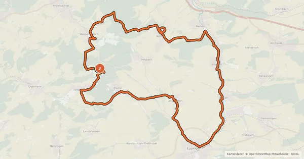 Kartenübersicht der Radroute Aktiv-Tour
