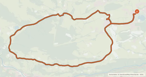 Kartenübersicht der Radroute Allbau Bikestrecke "Böndlsee"
