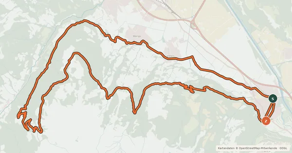 Kartenübersicht der Radroute Alp Gamidaur Bike