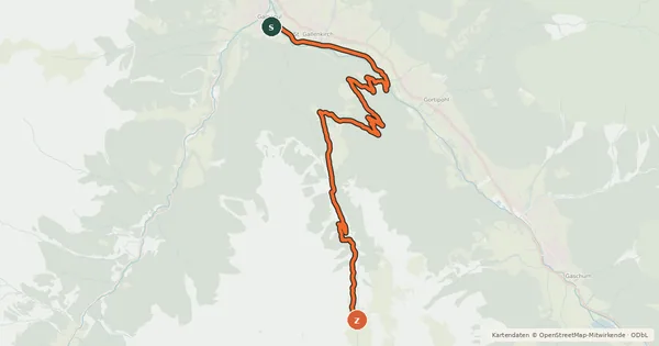 Kartenübersicht der Radroute Alpe Nova Tour