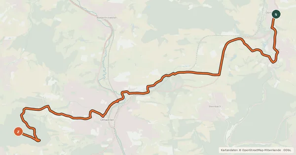 Kartenübersicht der Radroute Altstadt-Mühlen-Radweg