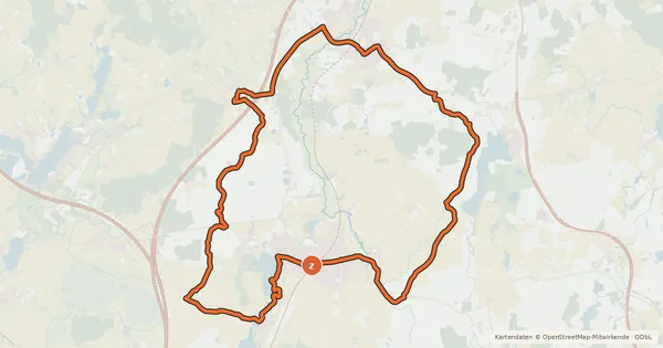 Kartenübersicht der Radroute Antik Tour