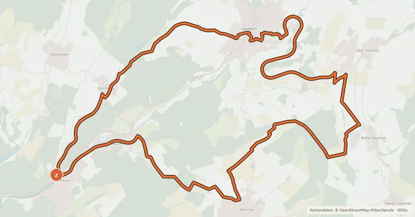 Kartenübersicht der Radroute Apfelwein- und Obstwiesenroute - Regionalschleife Wetteraukreis Nr. 3
