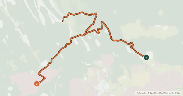 Kartenübersicht der Radroute Arzler Alm