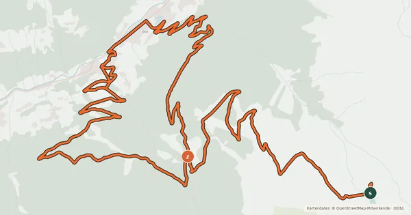 Kartenübersicht der Radroute Ascherhuetten Tour S.1