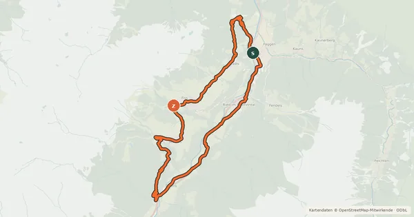Kartenübersicht der Radroute Asterhöfe Tour