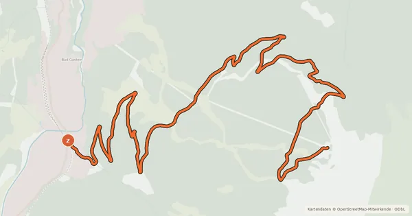 Kartenübersicht der Radroute Auf den Graukogel