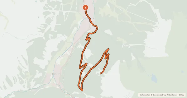 Kartenübersicht der Radroute Auf die Patschgstuhlalm