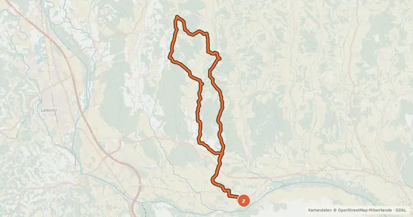 Kartenübersicht der Radroute Aussichts - Tour
