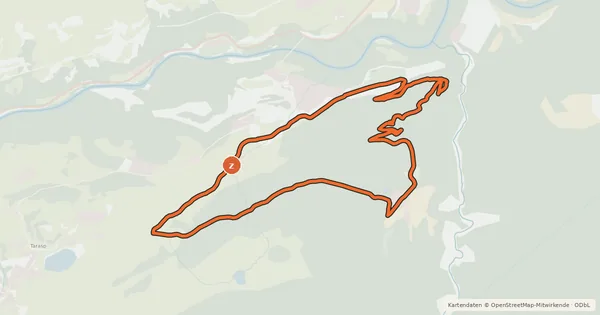 Kartenübersicht der Radroute Avrona Bike