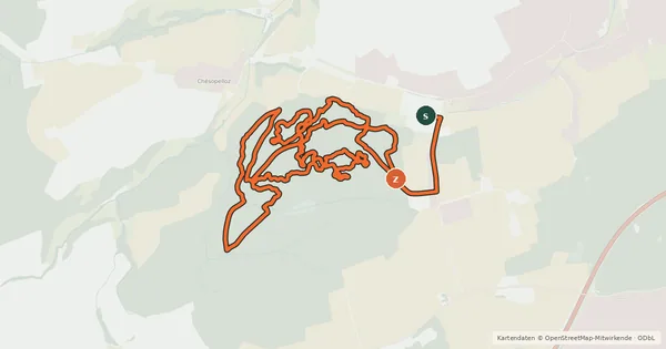 Kartenübersicht der Radroute 🚲B Forêt de Verdilloud Bike