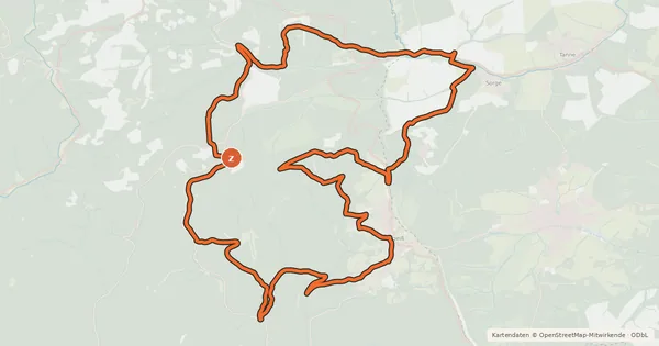 Kartenübersicht der Radroute B6 (Ochsen-Tour)