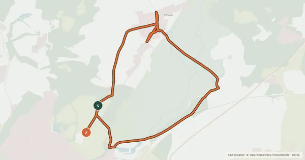 Kartenübersicht der Radroute Bad Tölz - Ellbach
