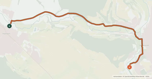 Kartenübersicht der Radroute Bäder-Tour