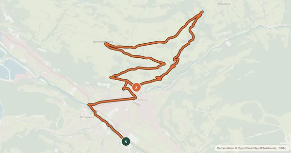 Kartenübersicht der Radroute Bärger Tour