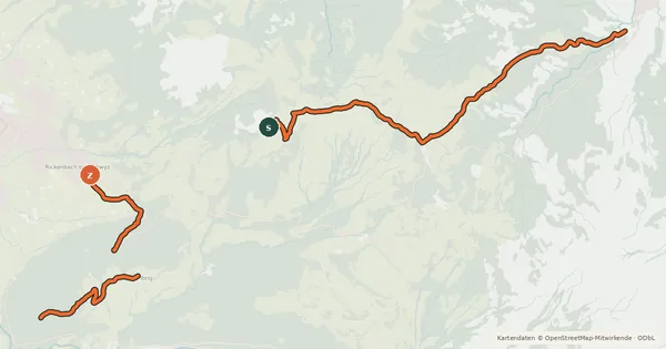 Kartenübersicht der Radroute Bahnentour Mytehnregion Hoch-Ybrig