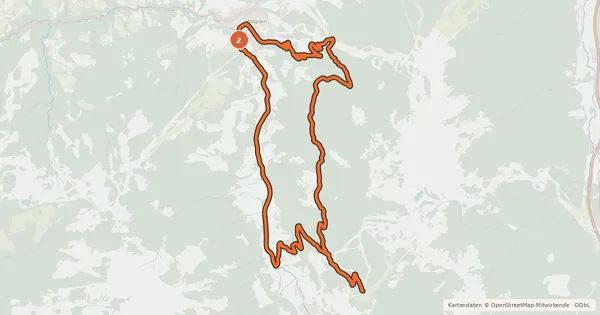 Kartenübersicht der Radroute Baierwald Runde SW44