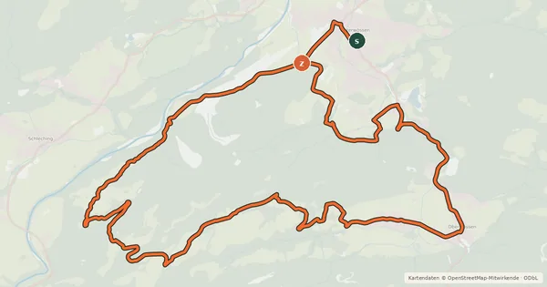 Kartenübersicht der Radroute Balsberg Runde