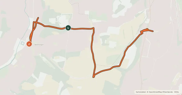 Kartenübersicht der Radroute Baselland Veloroute 19