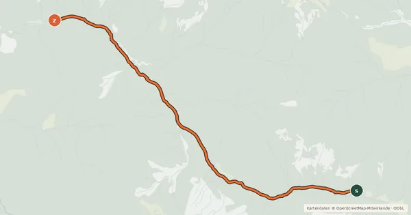 Kartenübersicht der Radroute Bayerische Staatsforsten Bike Trail Langenau